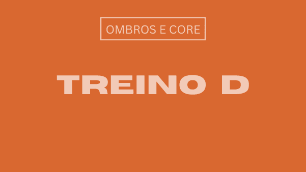 Treino D: Ombros e Core